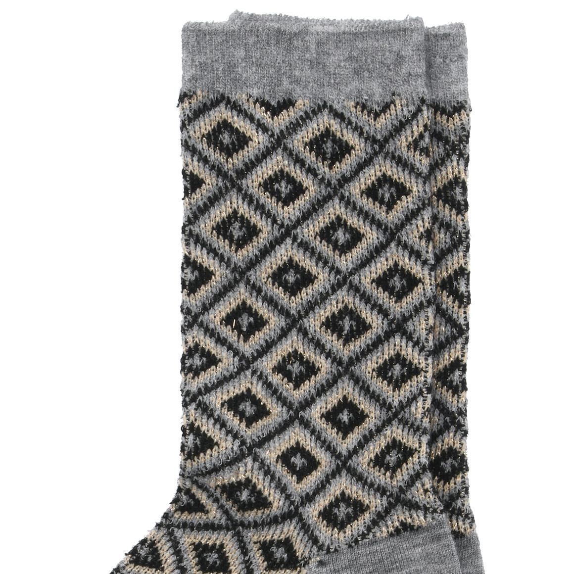 1 Paar Damen Socken mit Effektgarn