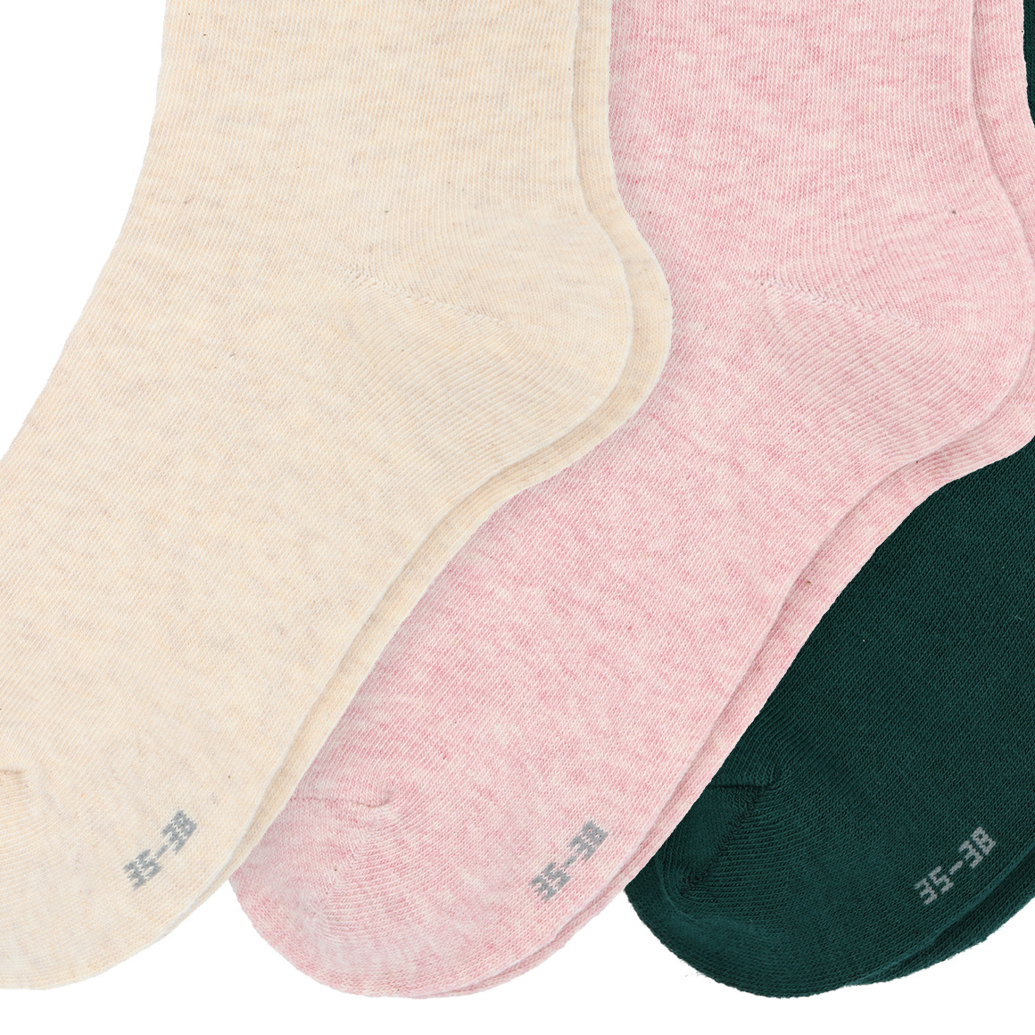 3 paar Kerstsokken voor Dames met borduursel