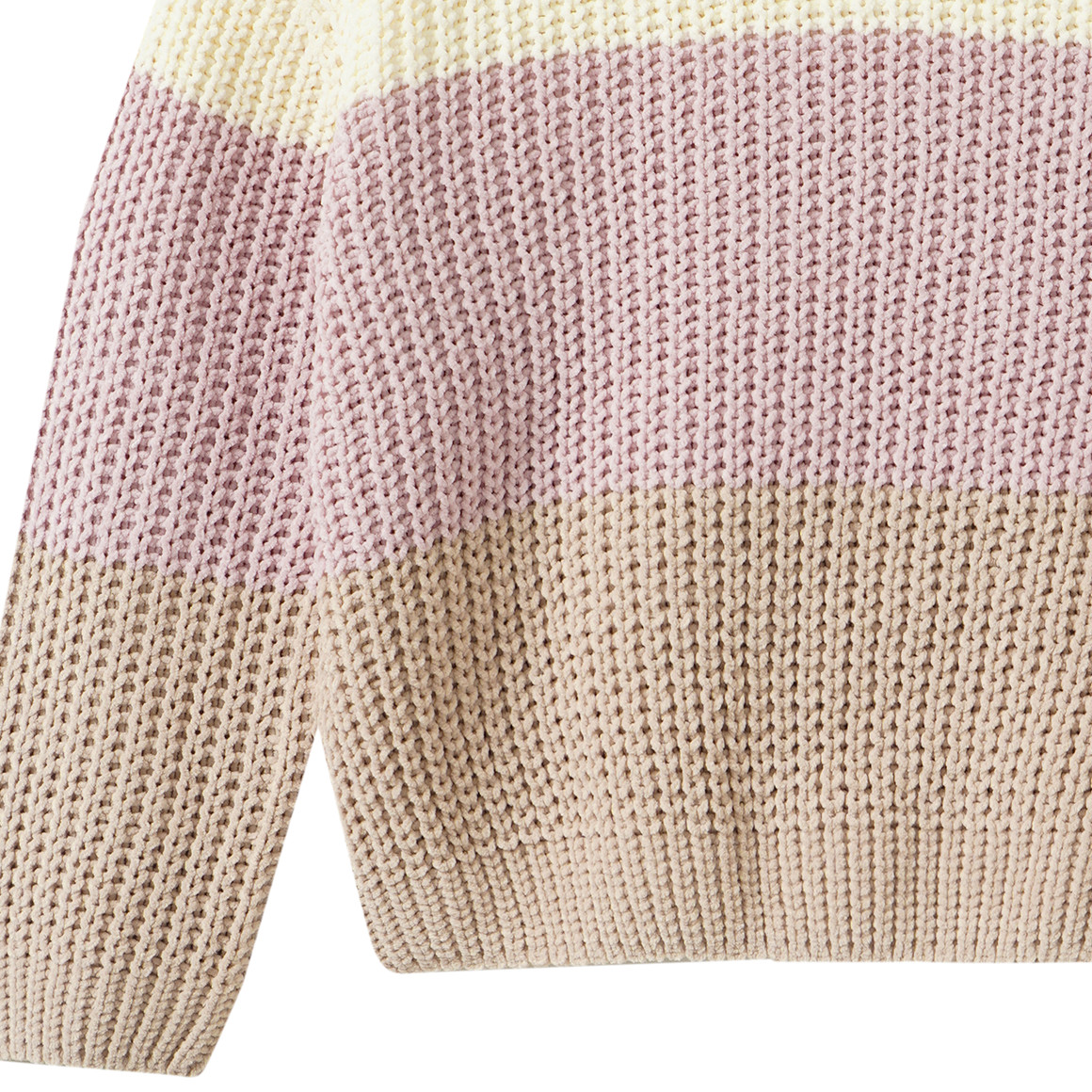 Mädchen Strickpullover mit Streifen