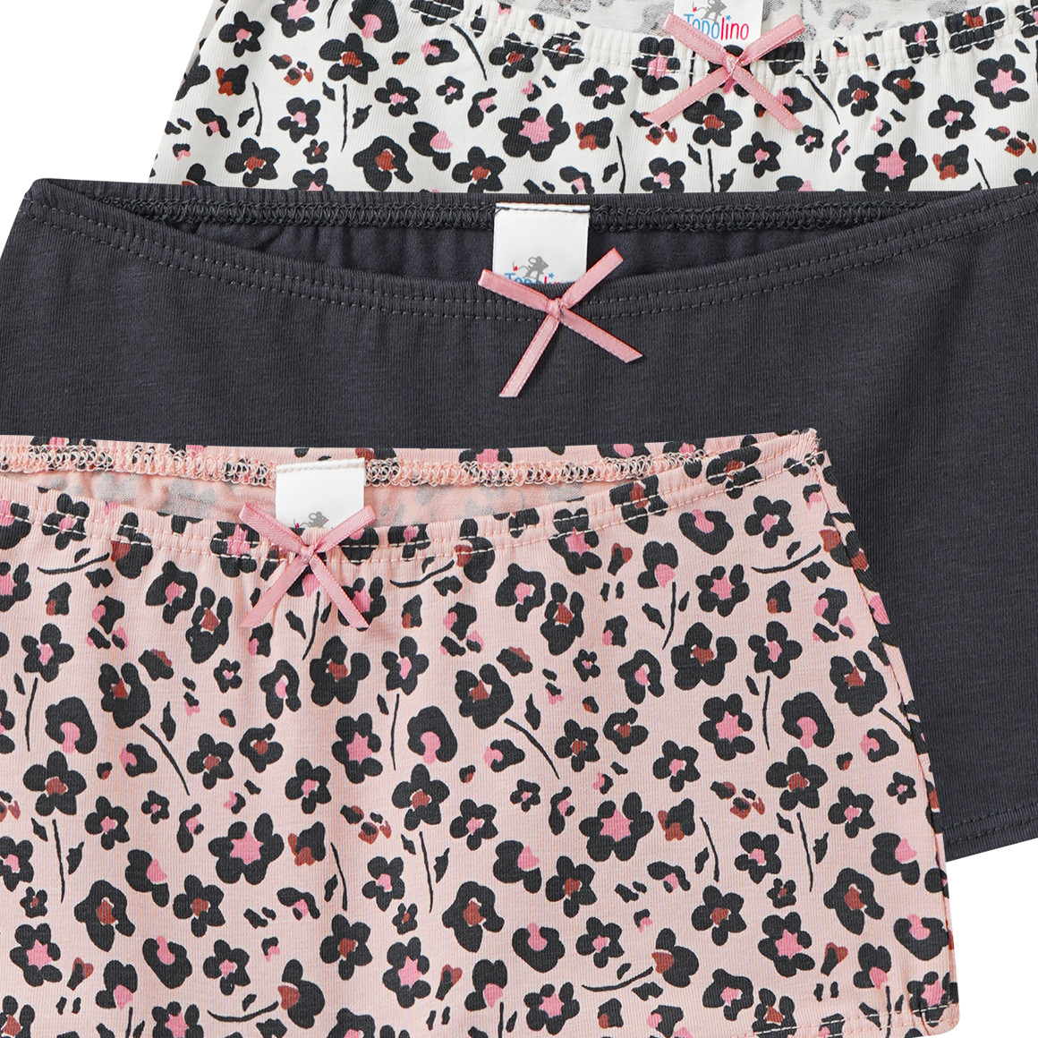 3 Mädchen Pantys in verschiedenen Dessins