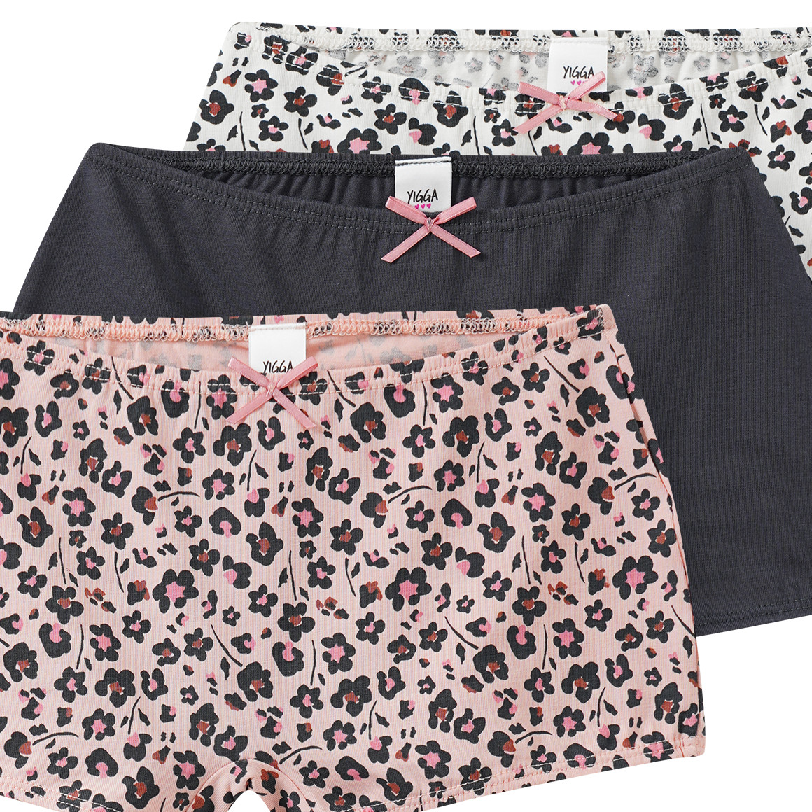 3 Mädchen Pantys in verschiedenen Dessins