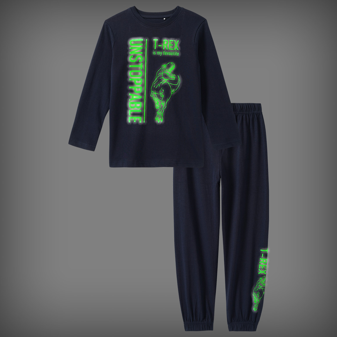 Jungen Schlafanzug mit leuchtendem Print