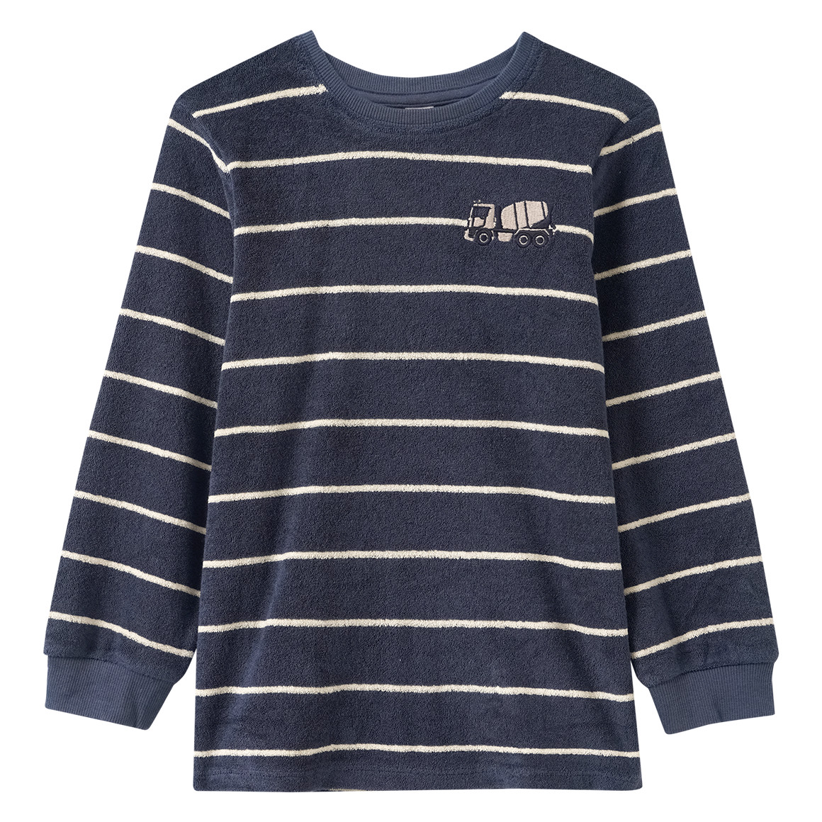 Badstof pyjama voor jongens met strepen