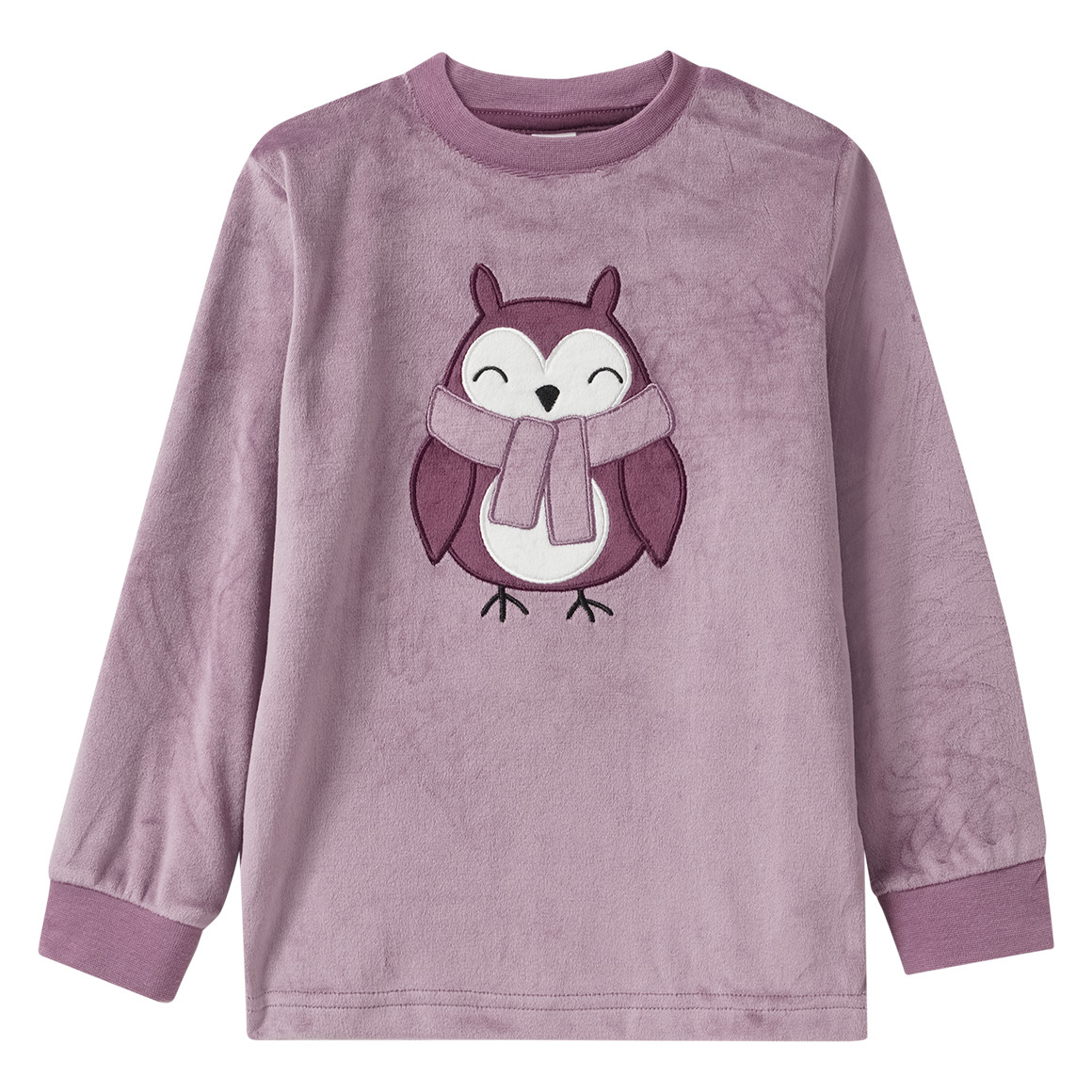 Mädchen Nicki-Schlafanzug mit Eulen-Motiv