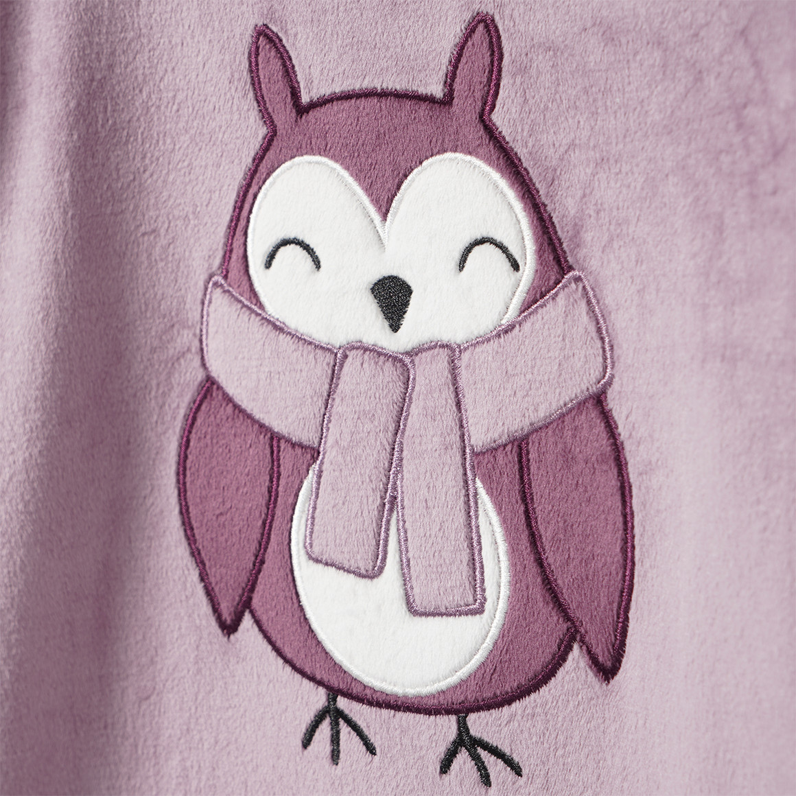 Mädchen Nicki-Schlafanzug mit Eulen-Motiv