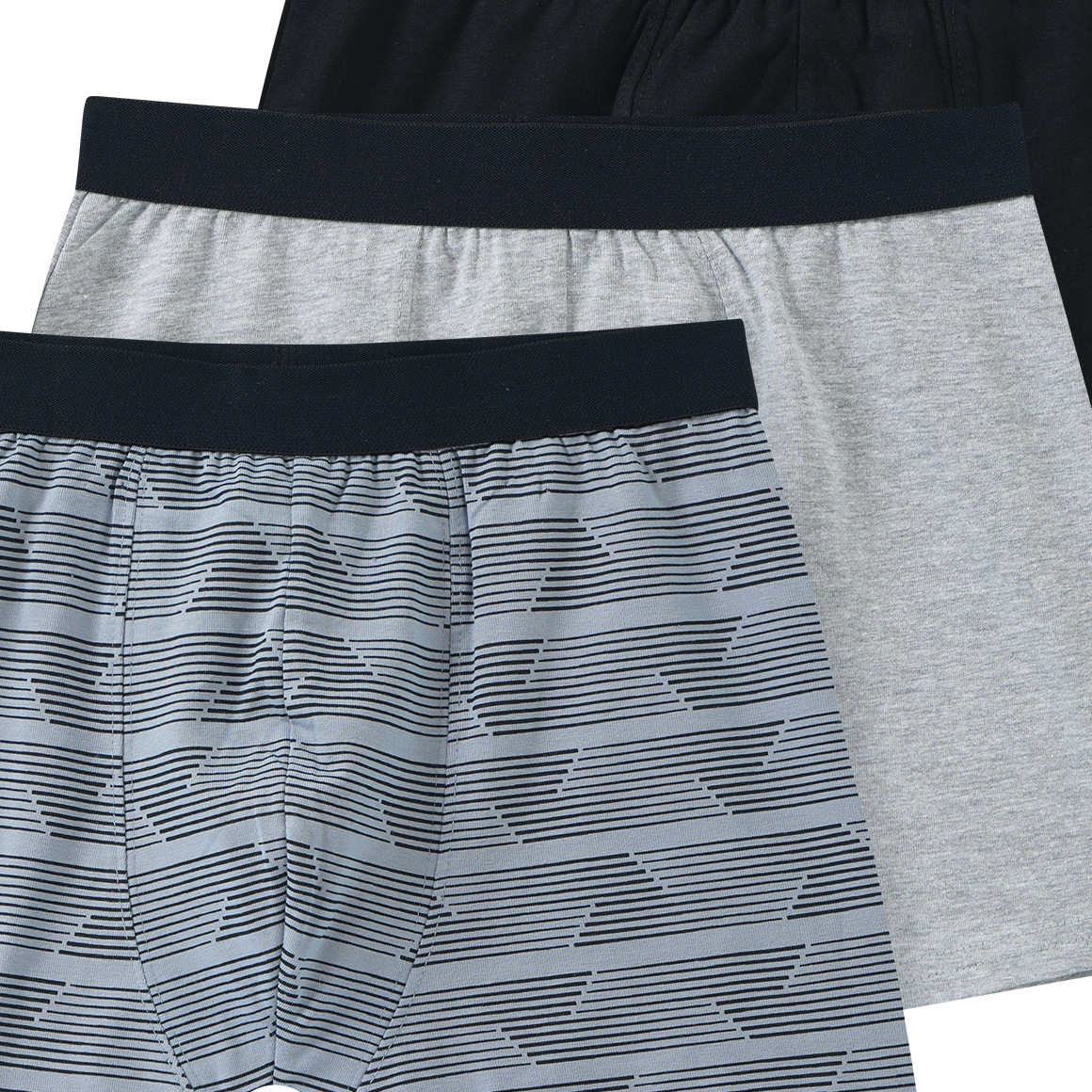 3 jongensboxershorts in verschillende dessins