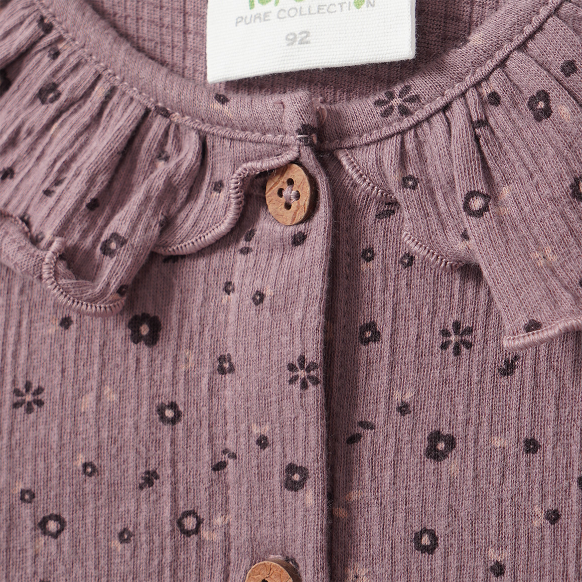 Blouse voor baby’s met bloemenprint