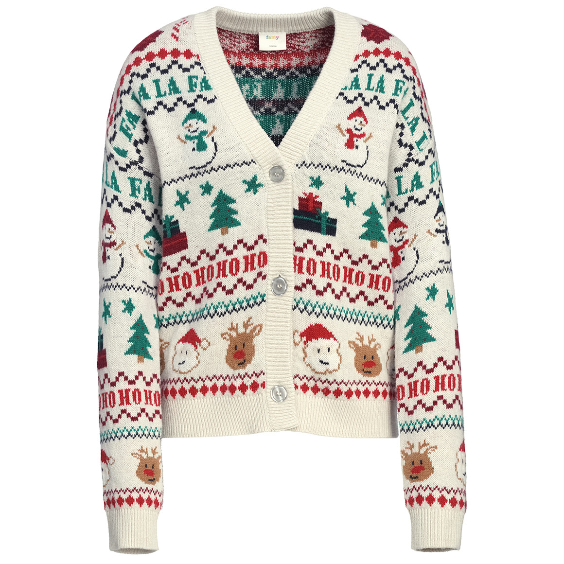 Dames' kerstvest in Noorse stijl