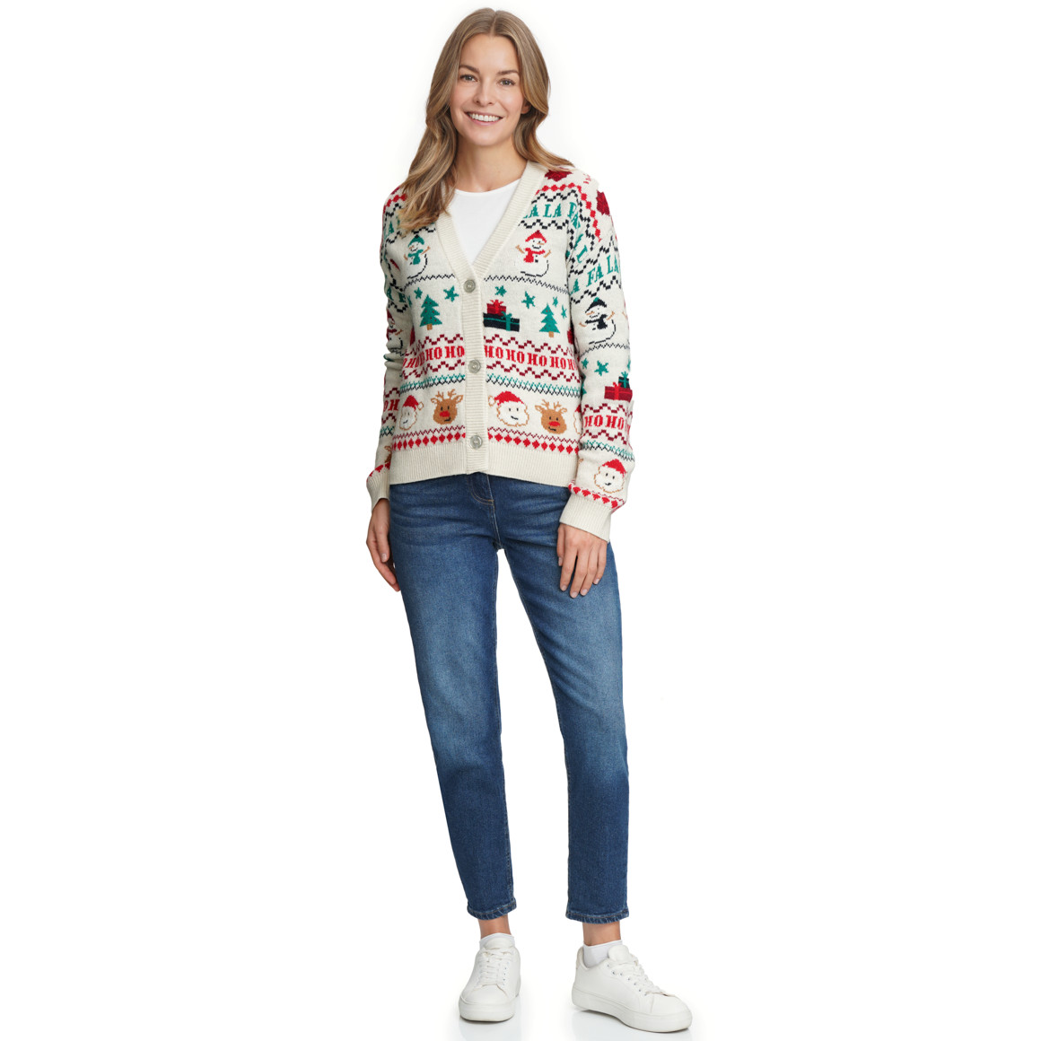 Dames' kerstvest in Noorse stijl