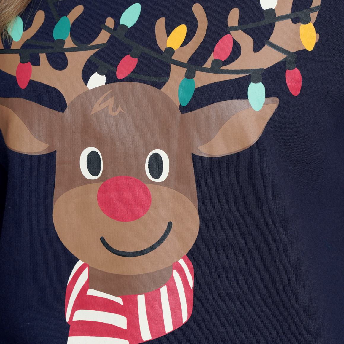 Dames kersttrui met print