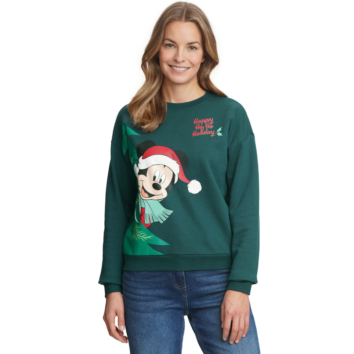 Micky Maus Weihnachtssweatshirt mit Print