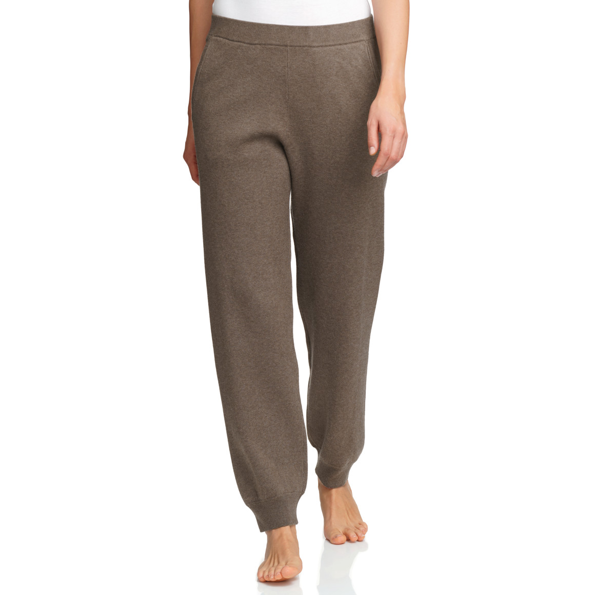 Damen Loungewear-Strickhose in Uni