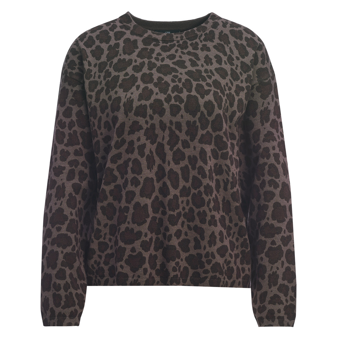 Damen Loungewear-Pullover im Leo-Look