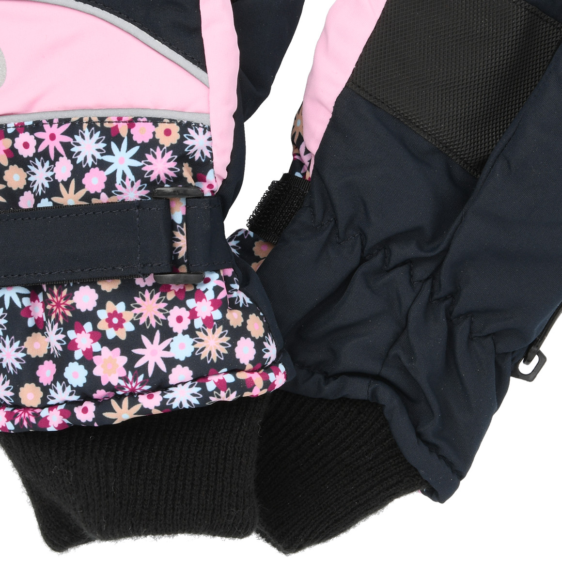 Mädchen Handschuhe mit Blumen-Muster