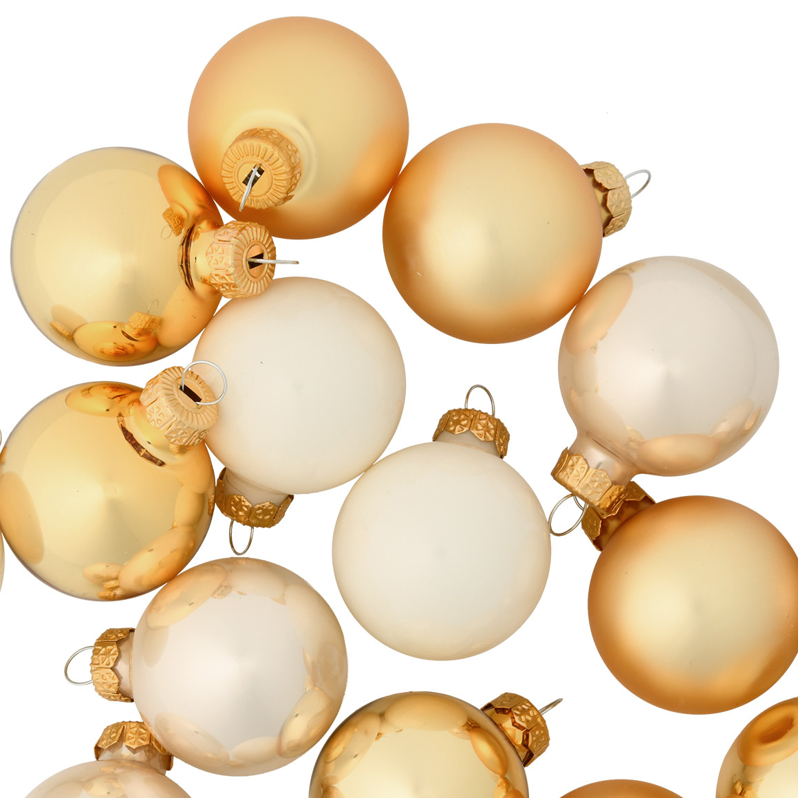 16 kerstballen in een Kledingsets