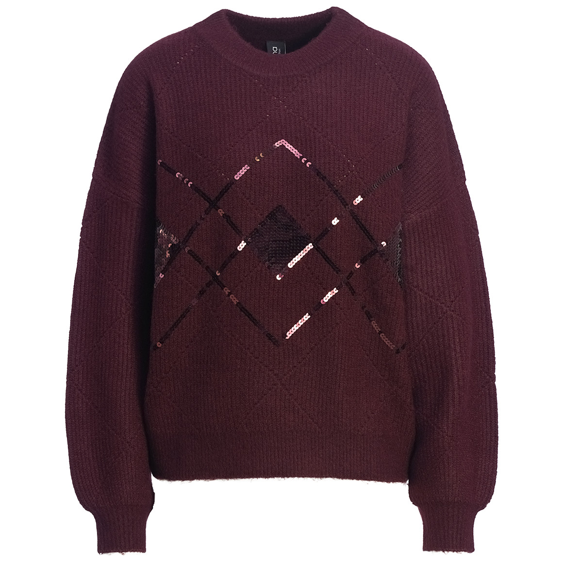 Gebreide trui met pailletten Dames