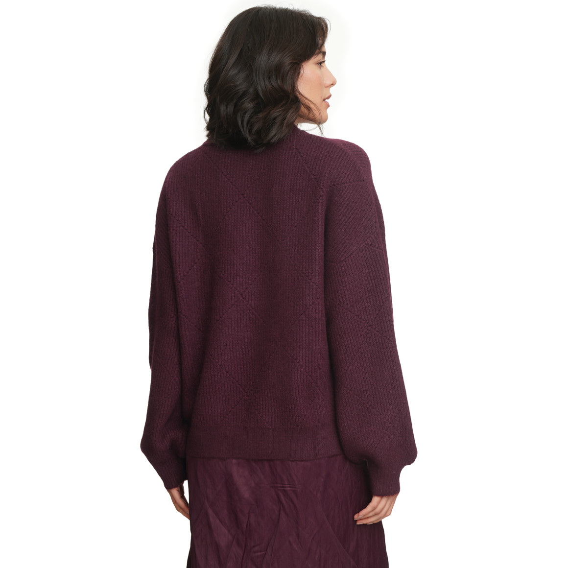 Gebreide trui met pailletten Dames