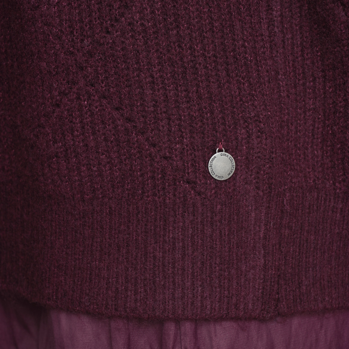 Gebreide trui met pailletten Dames