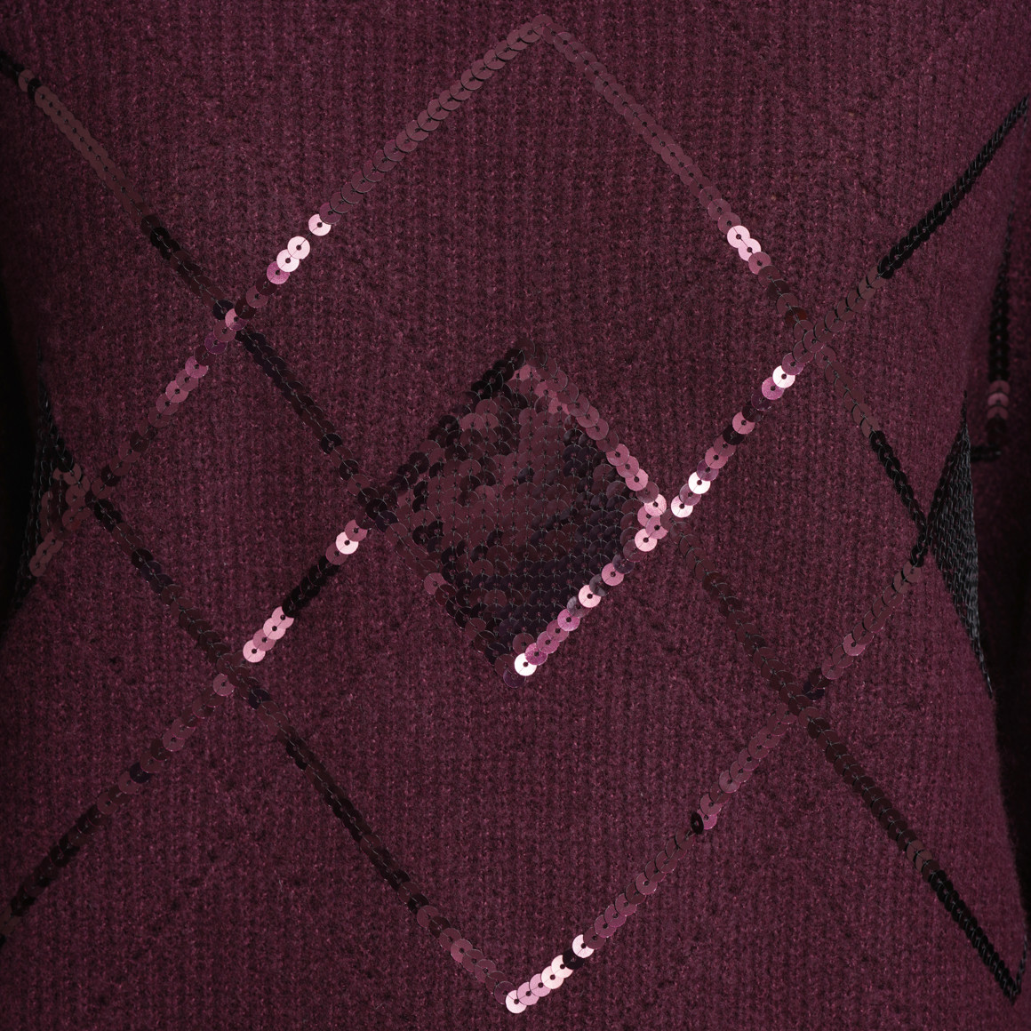 Gebreide trui met pailletten Dames