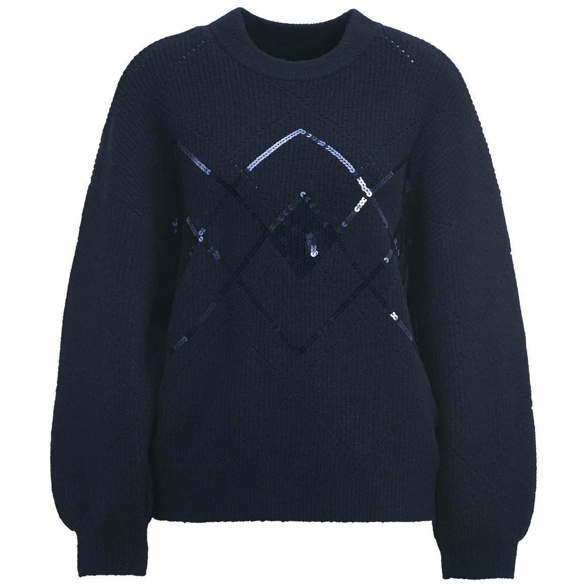 Gebreide trui met pailletten Dames