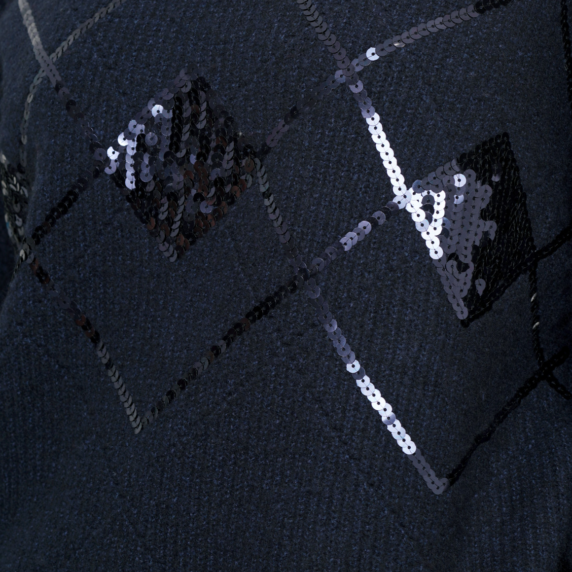 Gebreide trui met pailletten Dames