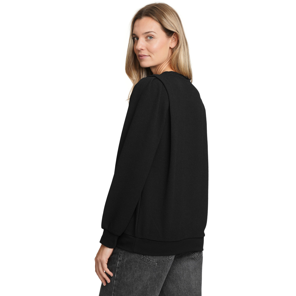 Damen Sweatshirt mit Effektgarn