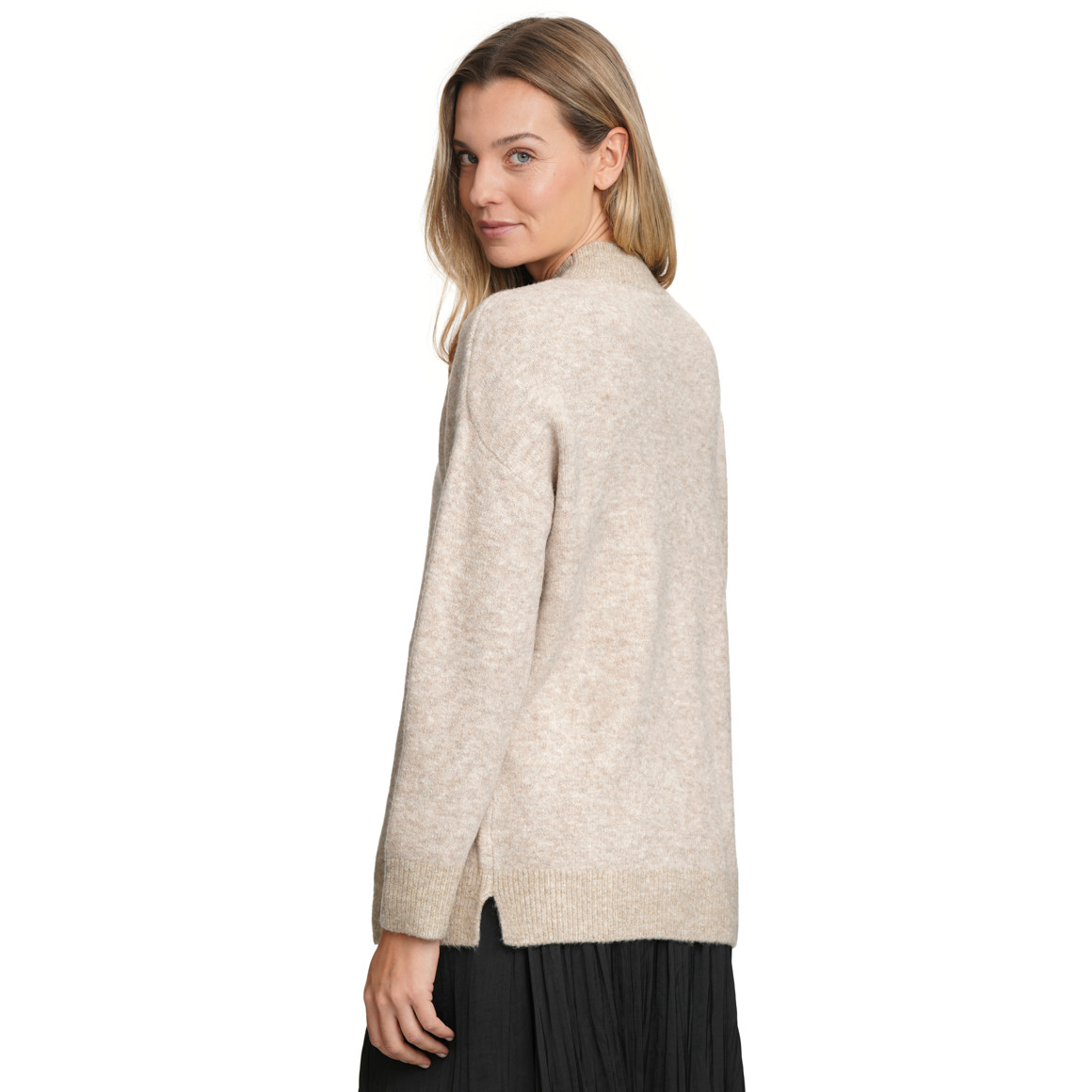 Gebreide damestrui met teckelmotief