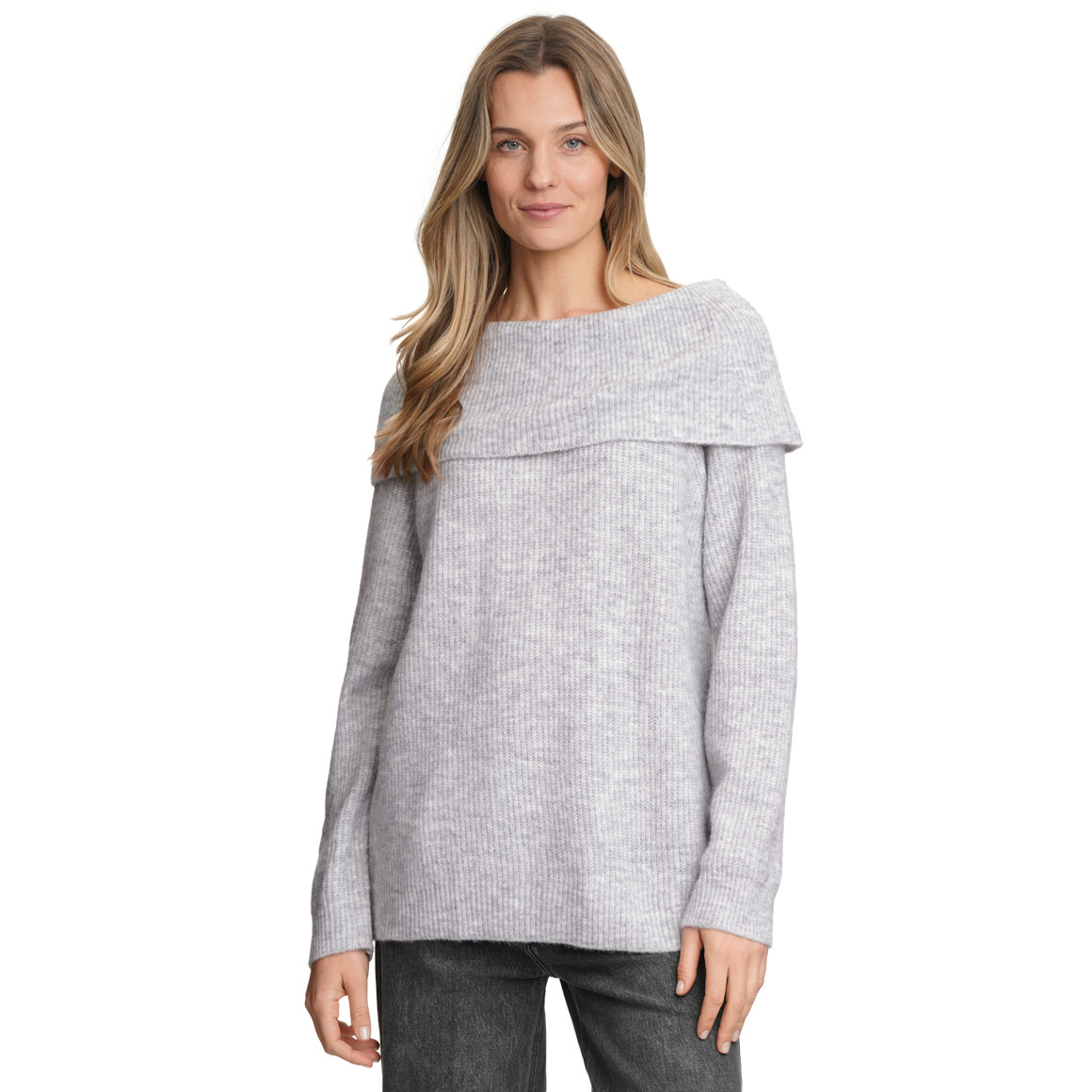 Damen Strickpullover in Rippstrick