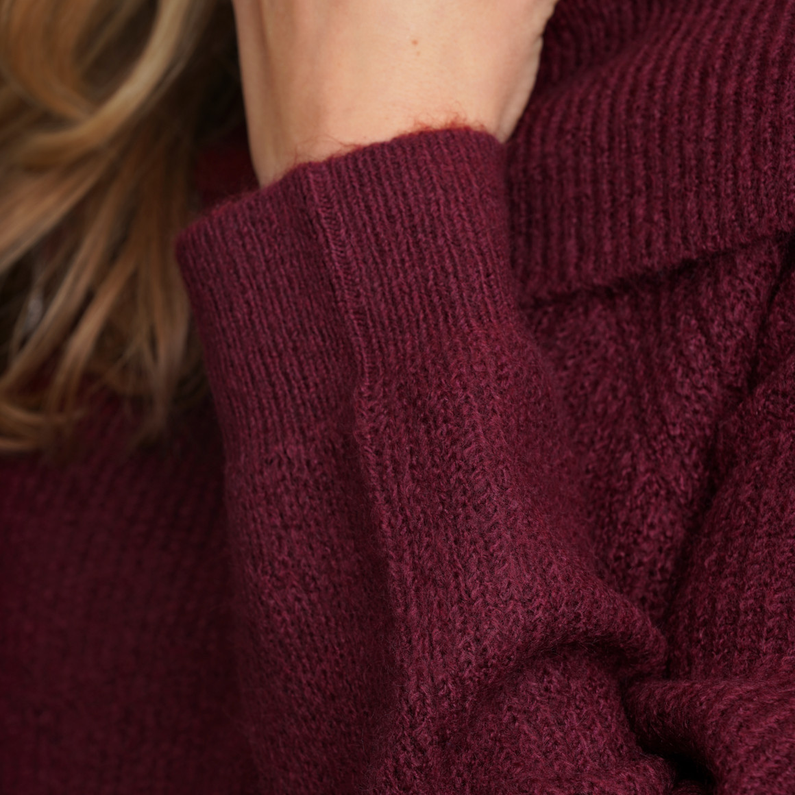 Damen Strickpullover in Rippstrick