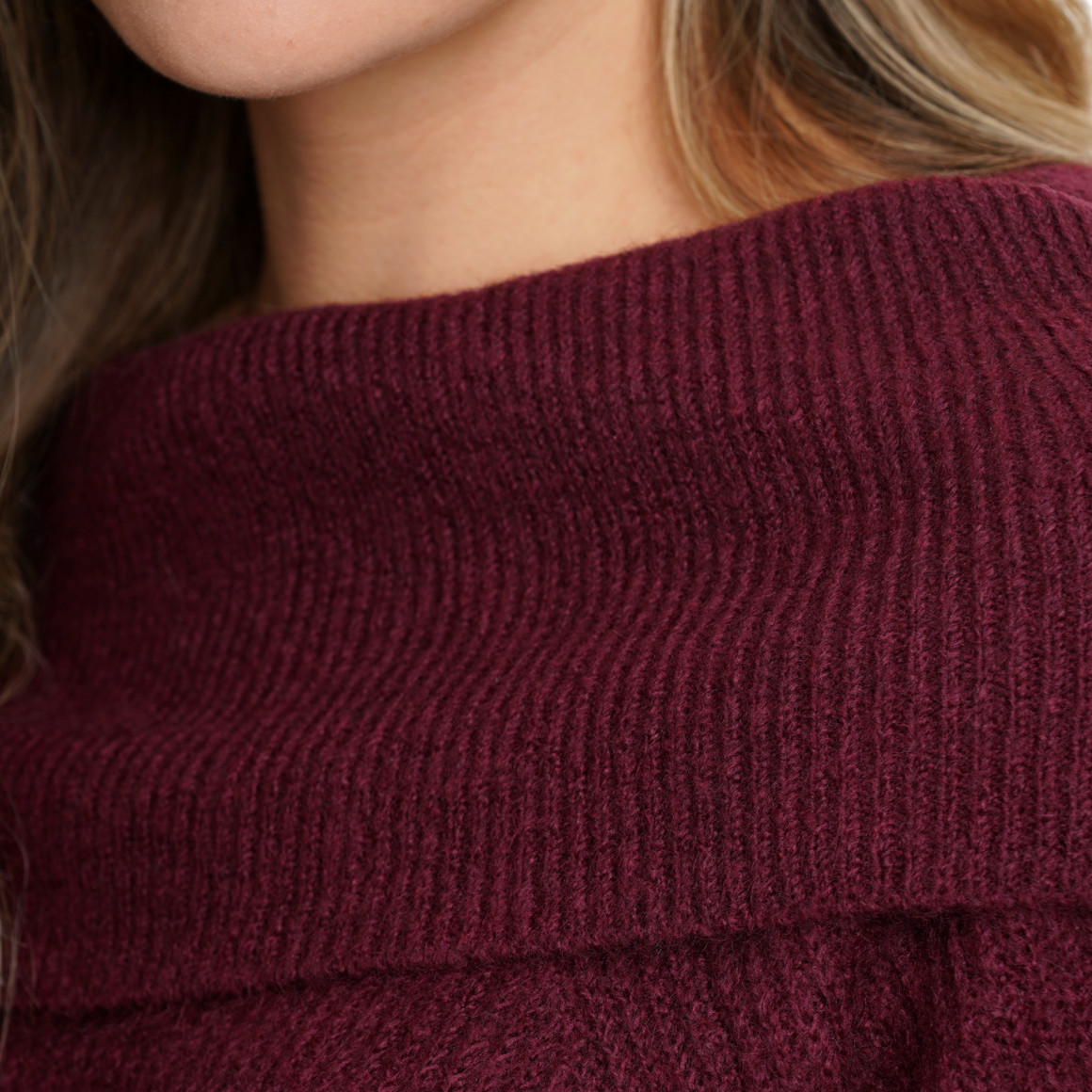Damen Strickpullover in Rippstrick
