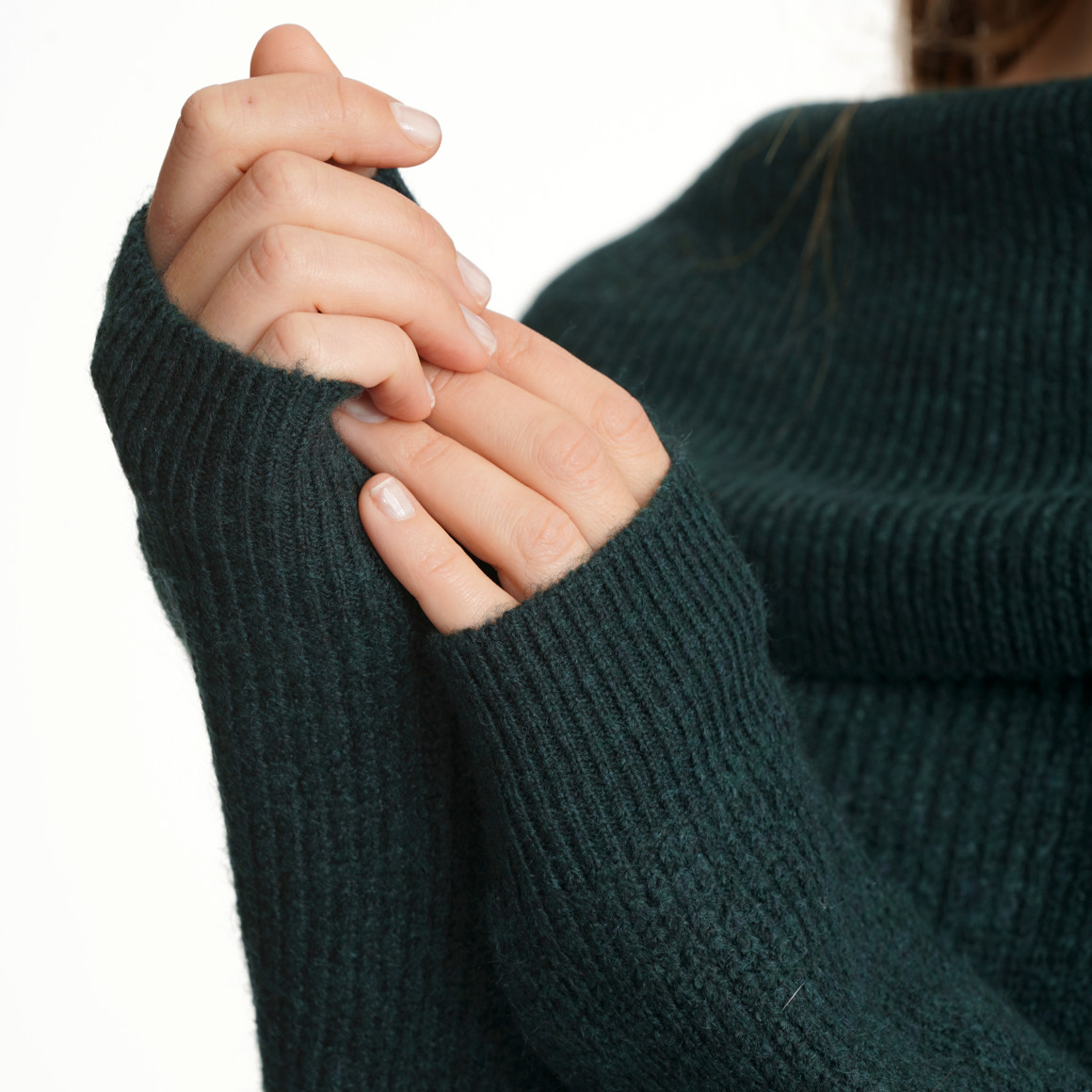 Damen Strickpullover in Rippstrick