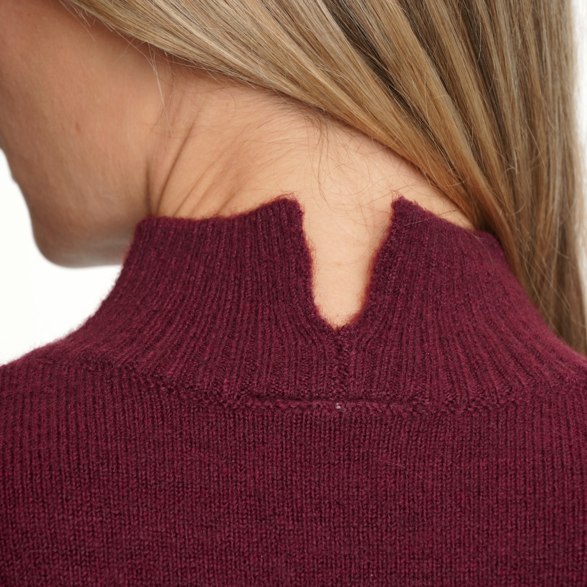 Damen Strickpullover mit Stehkragen