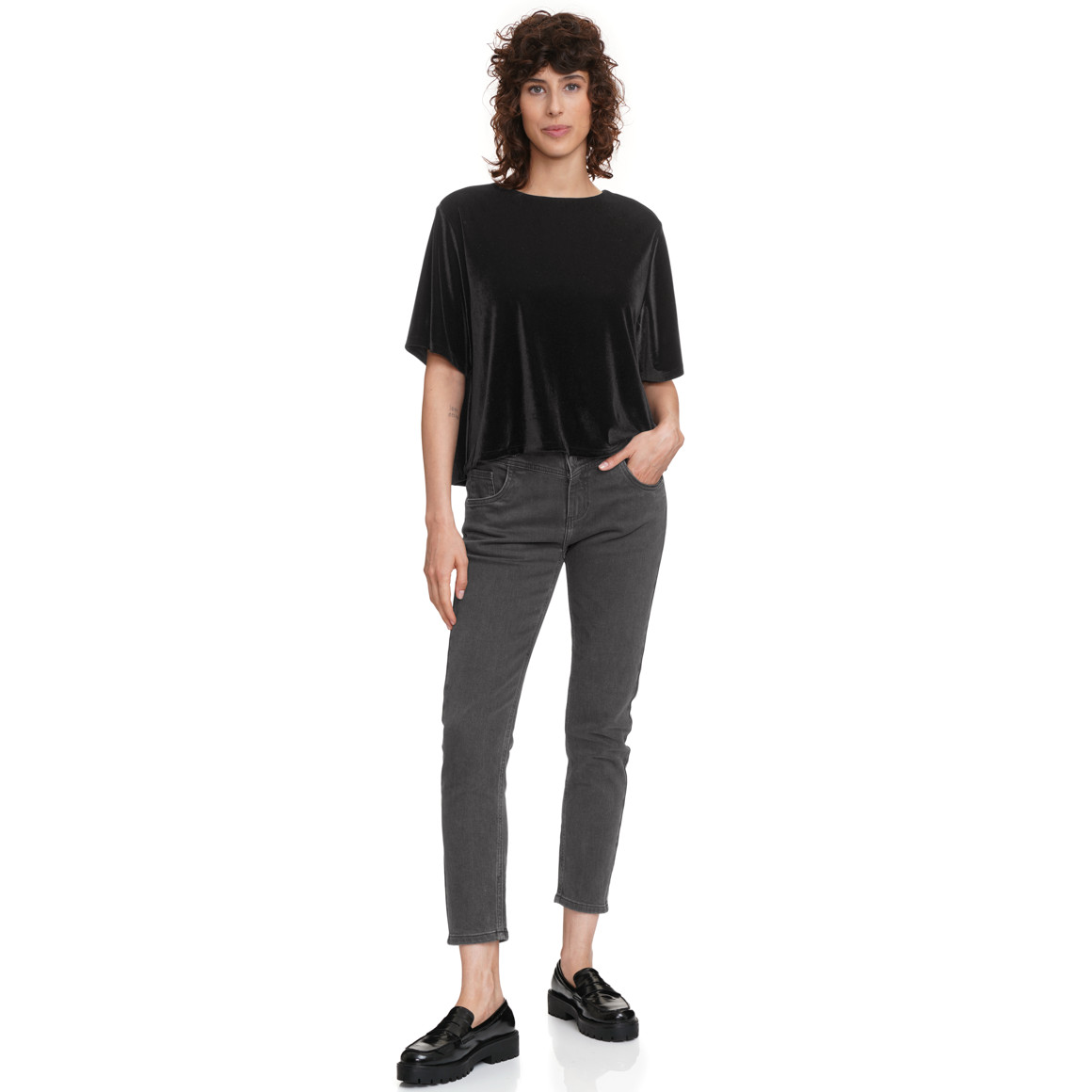 Damen Shirt aus Samt