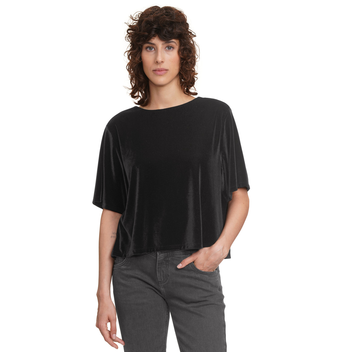 Damen Shirt aus Samt