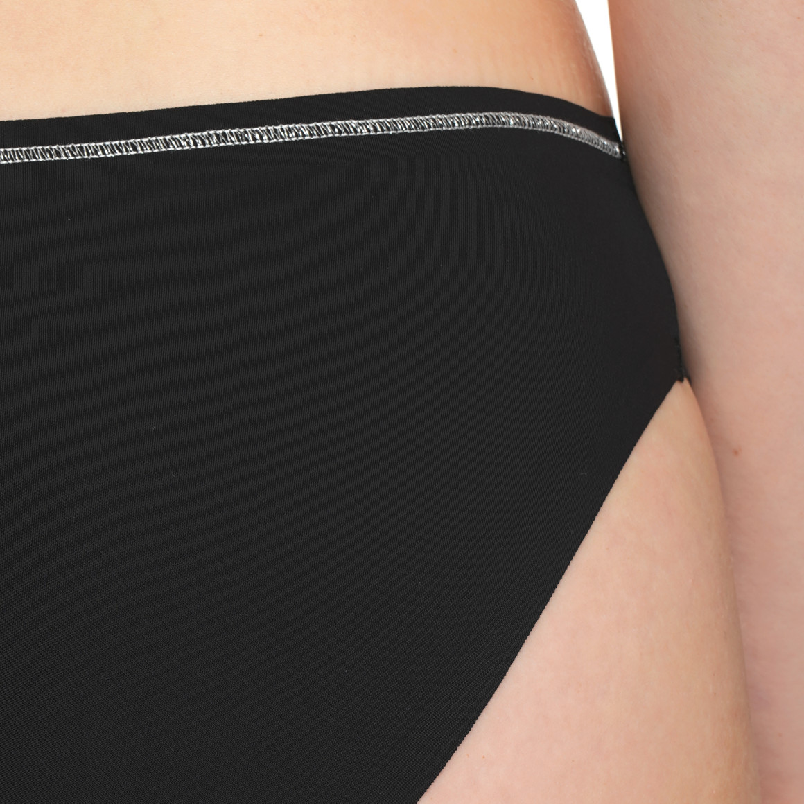 Dames' naadloze slip met effectgaren