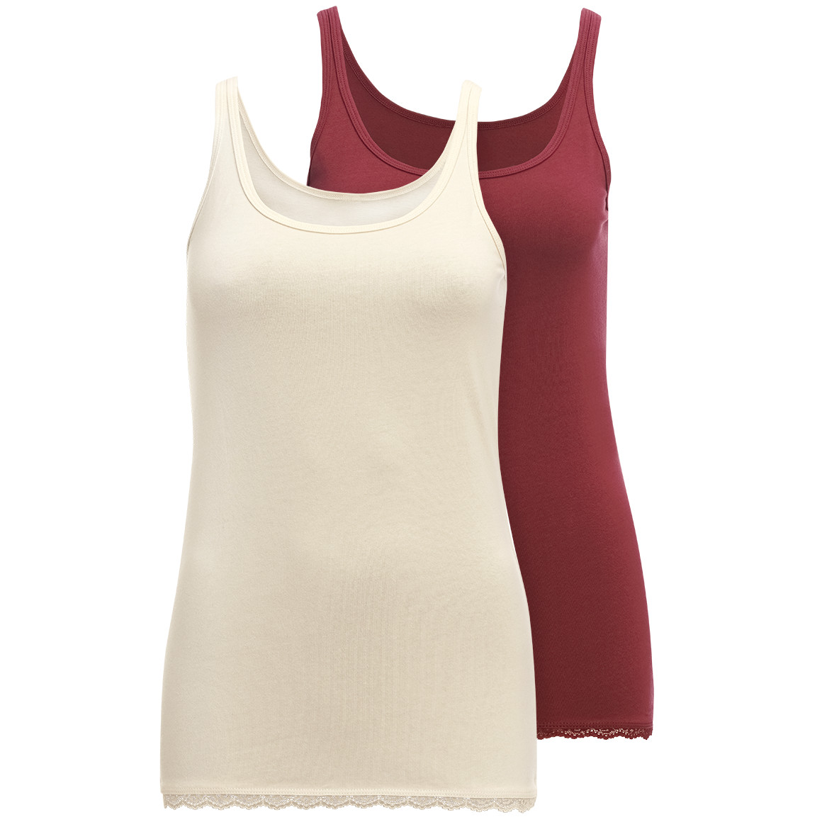 2 Dames vesten met kant