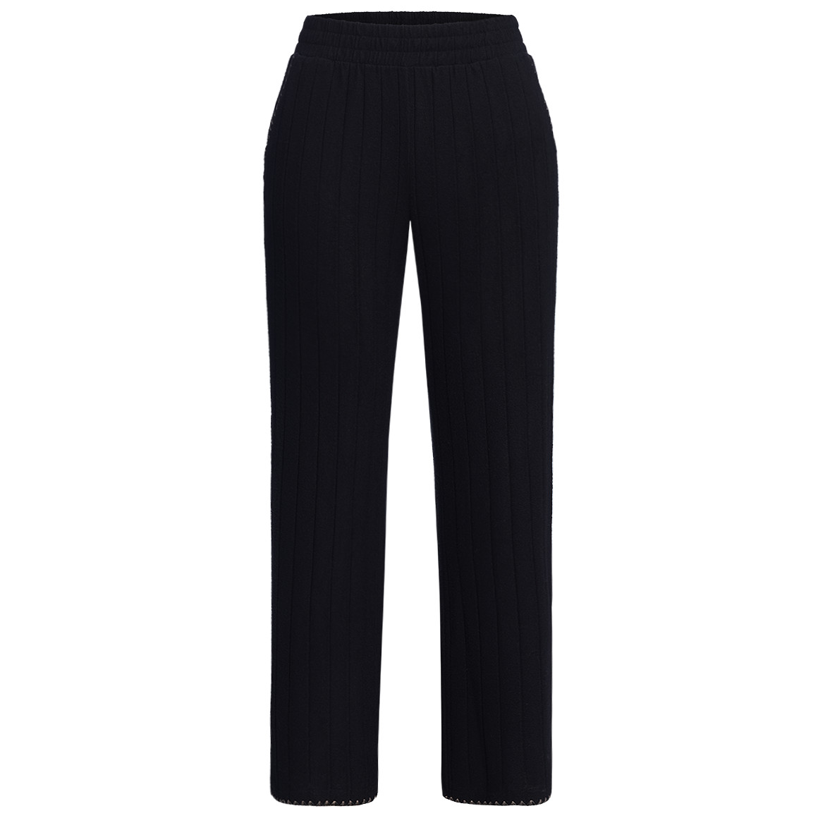 Dames pyjamabroek met geribbelde structuur