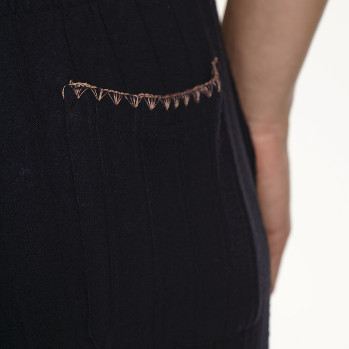 Dames pyjamabroek met geribbelde structuur