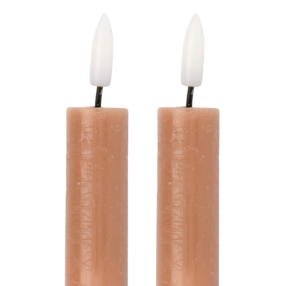 2 LED-dinerkaarsen in een Kledingsets