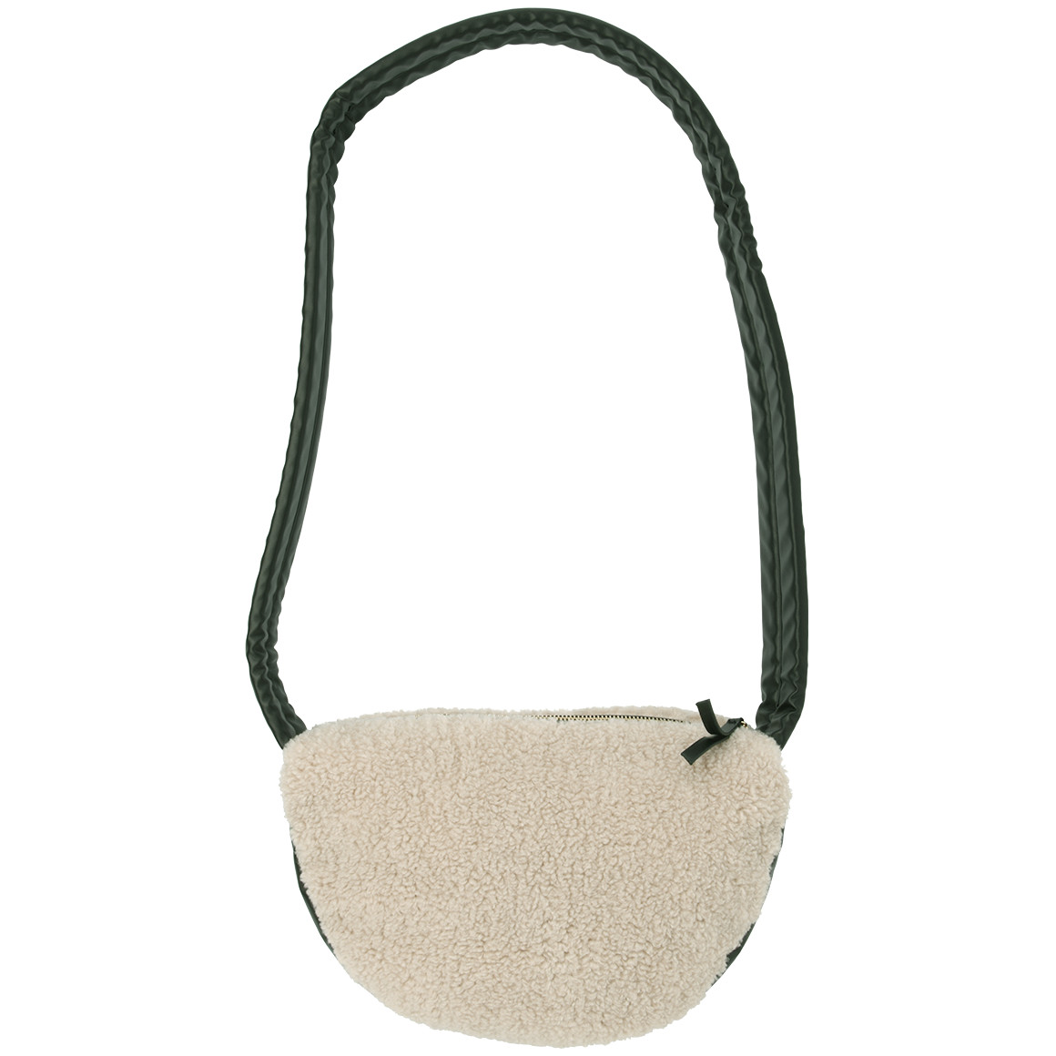 Dames schoudertas met teddy pluche