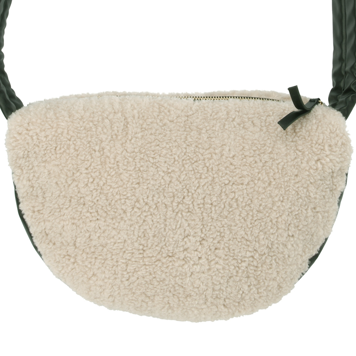 Dames schoudertas met teddy pluche