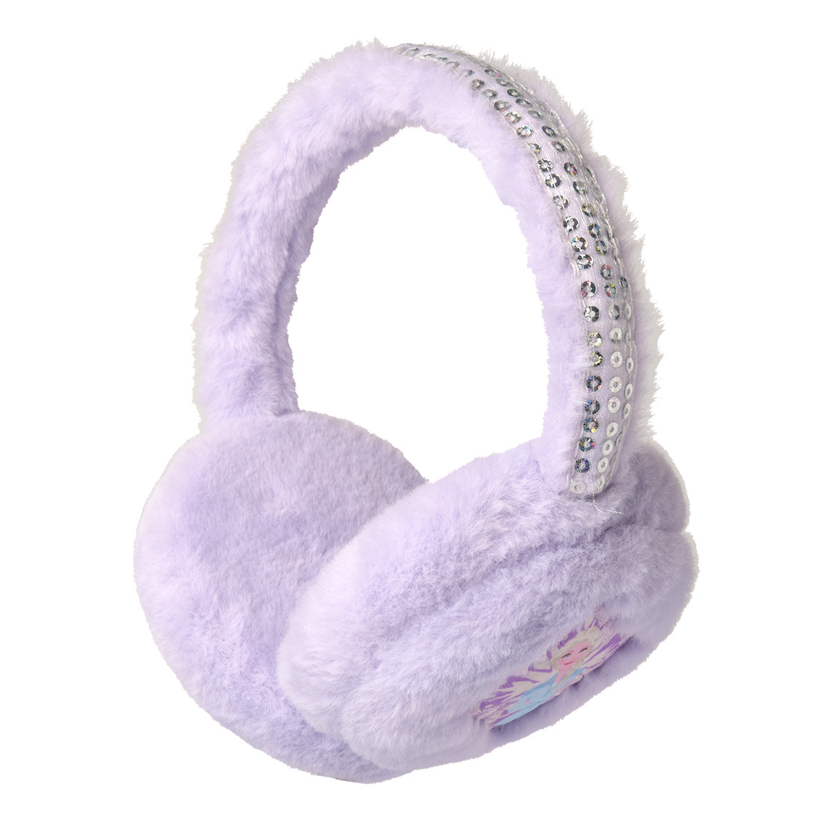 De ijskoningin oorwarmer met pailletten