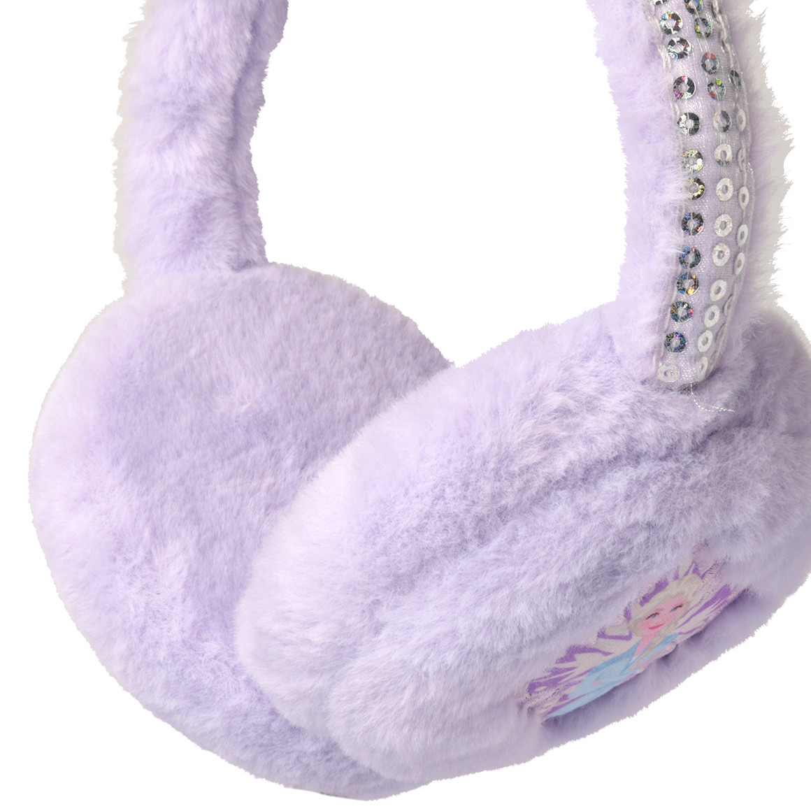 De ijskoningin oorwarmer met pailletten