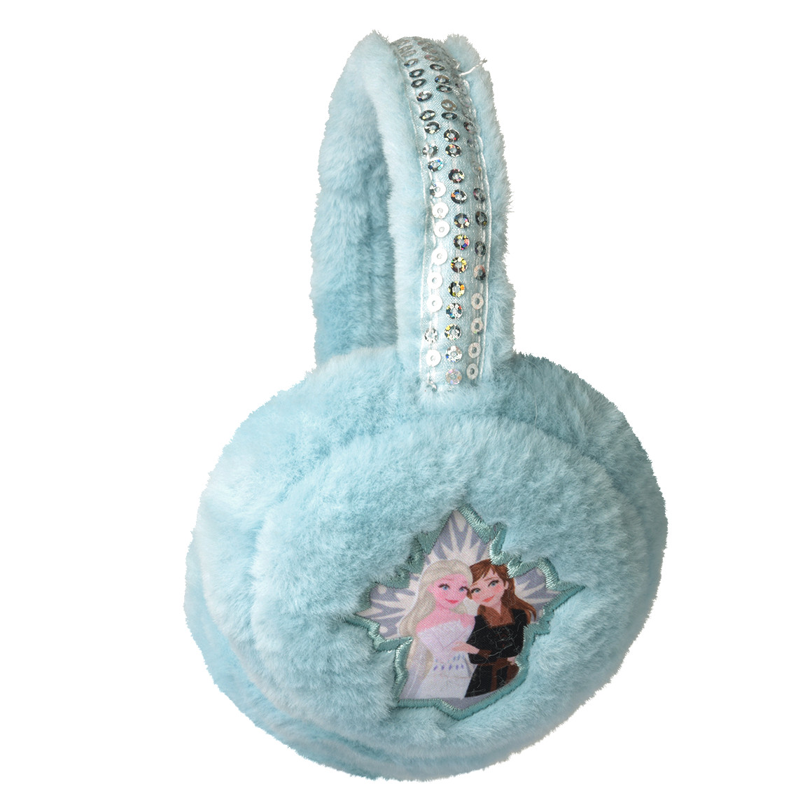 De ijskoningin oorwarmer met pailletten