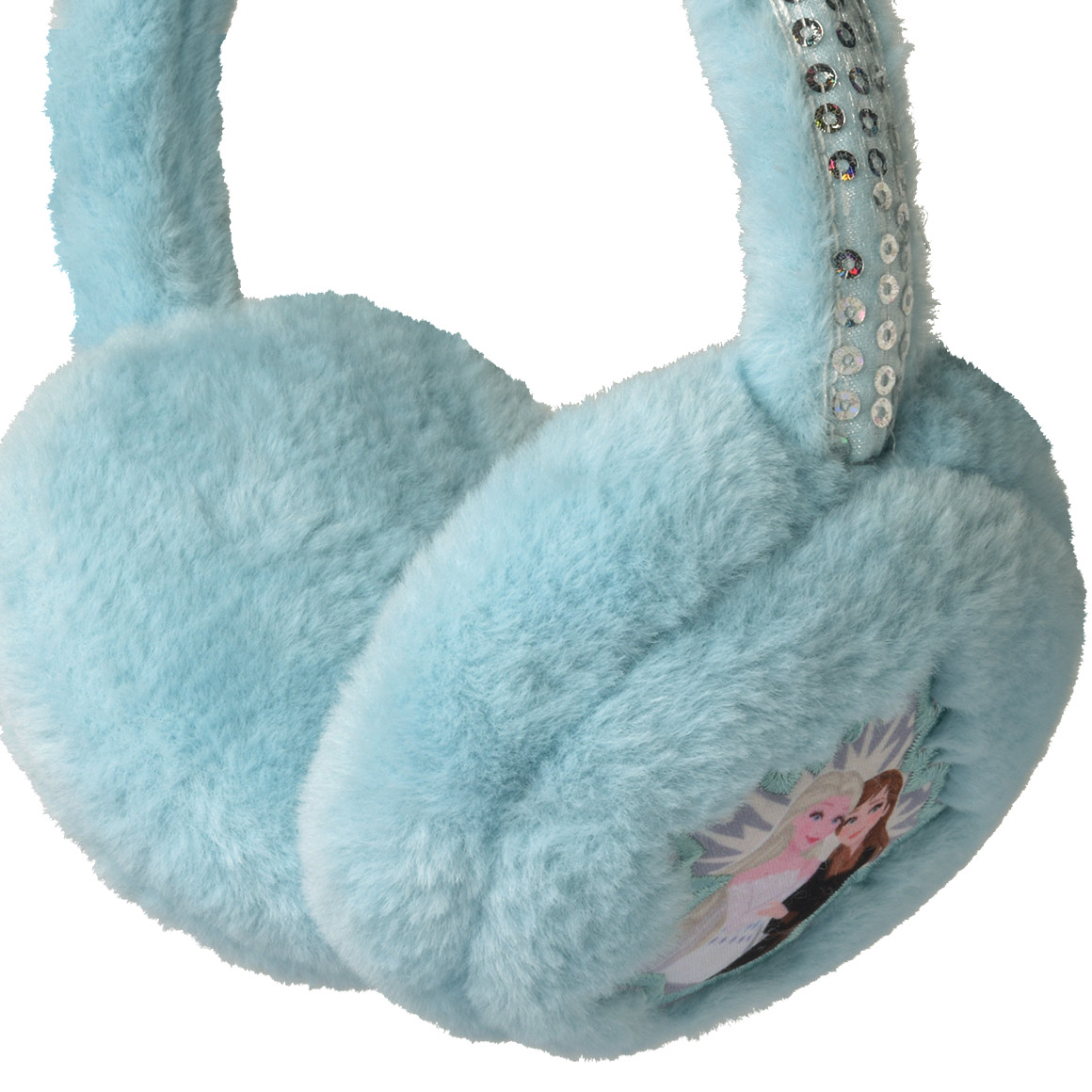 De ijskoningin oorwarmer met pailletten