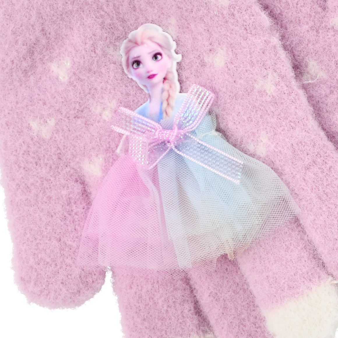 De handschoenen van Frozen met applicatie