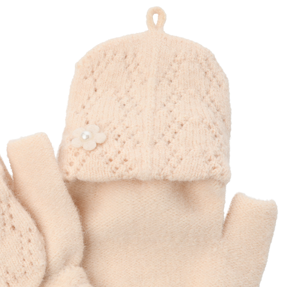 Mädchen Handschuhe aus Feinstrick