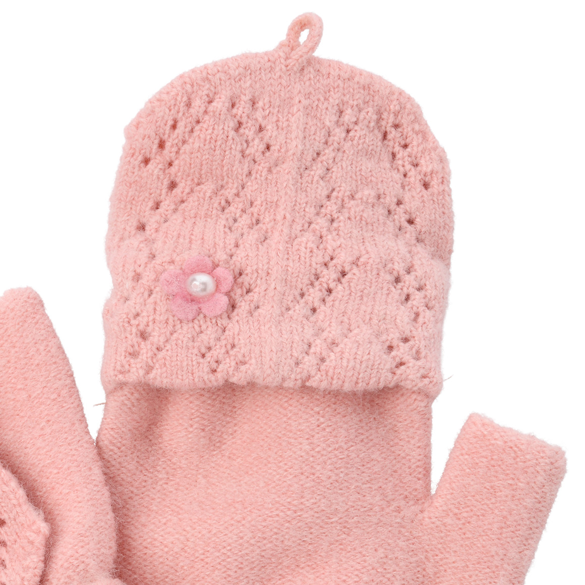 Meisjeshandschoenen in fijn breisel