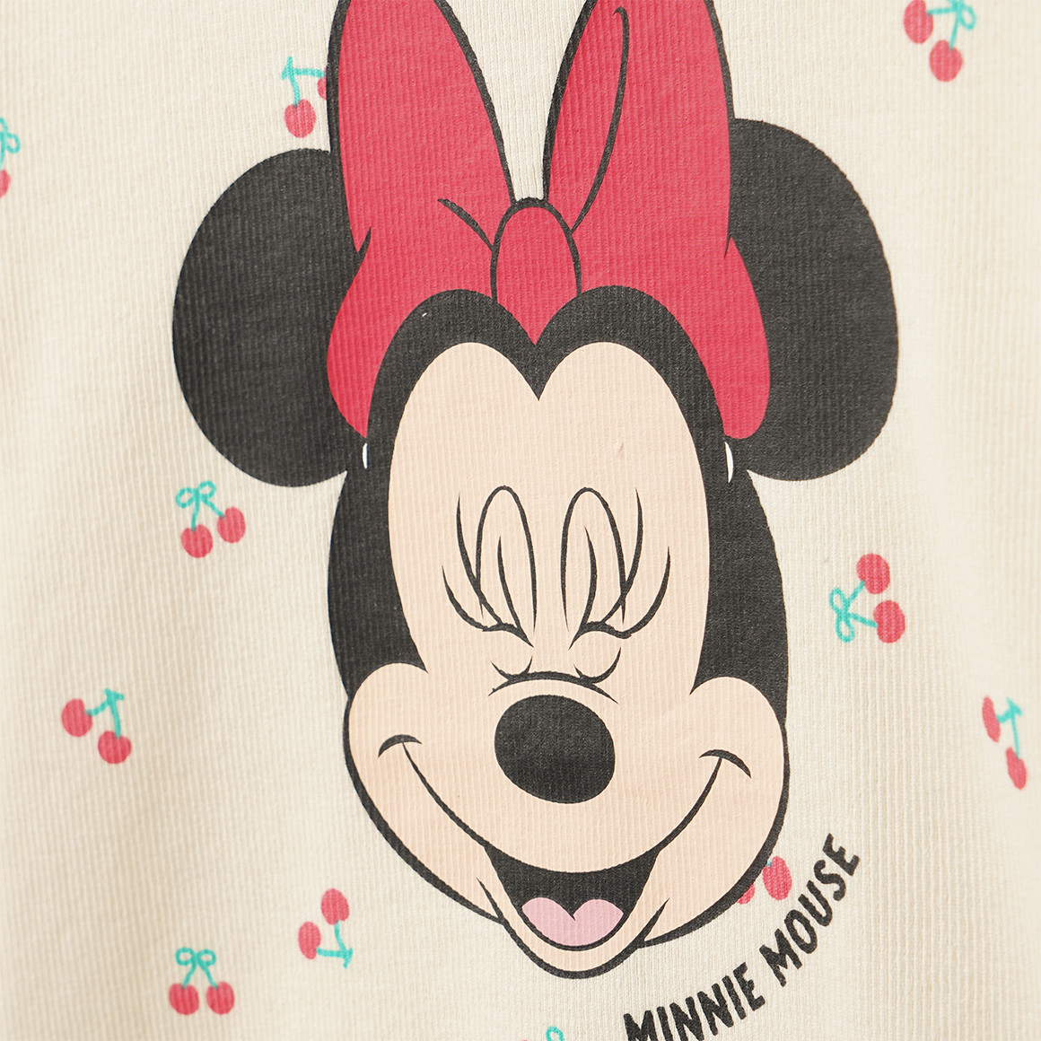 Minnie Mouse-shirt, lange mouwen, kersenprint