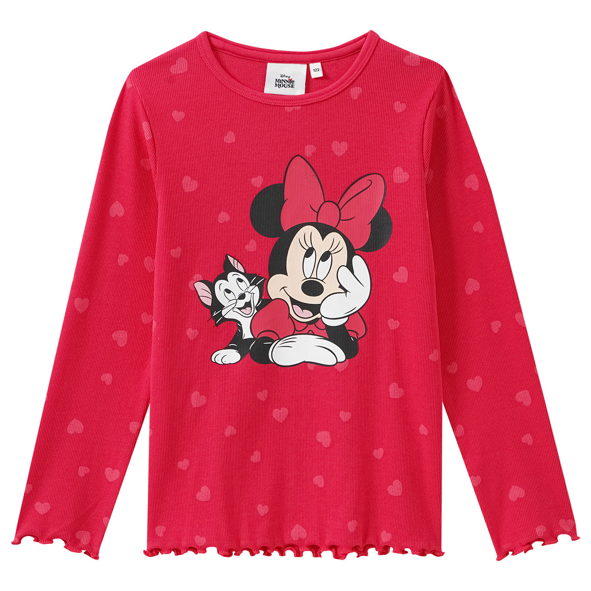 Minnie Maus Langarmshirt mit Herz-Allover